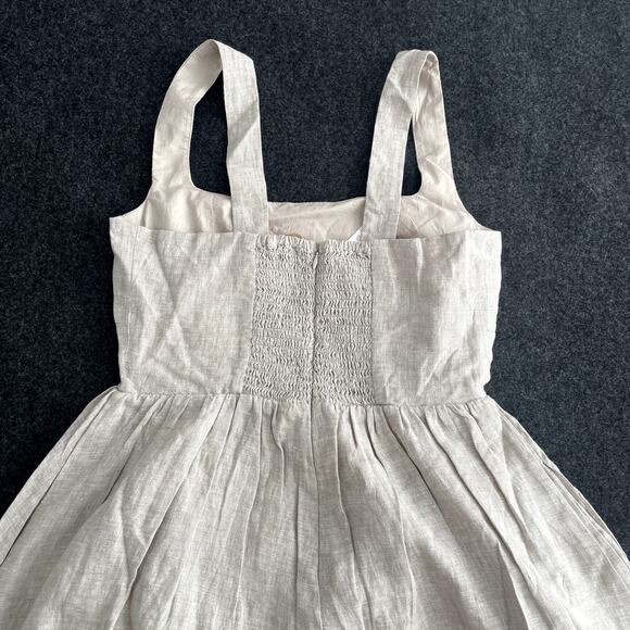 NWT Quince Beige Linen Fit&Flare Sundress Size S - Picture 13 of 16